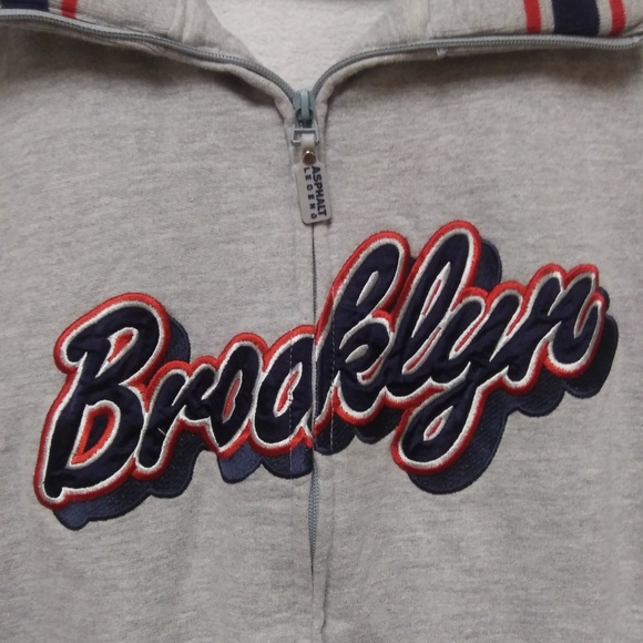 Asphalt Legend Medium Brooklyn Zip Up Sweatshirt - Picture 4 of 6